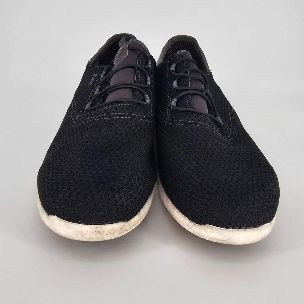 Olukai Mens Alapa Li Shoes 10.5 Black Woven Leather Accents Casual 10395-406C - Picture 2 of 9